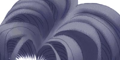 髪の毛 (色塗り)