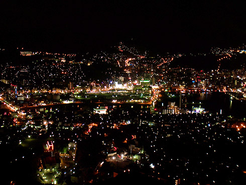 写真7：稲佐山からの夜景 (あまり綺麗じゃない)