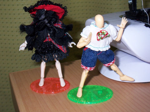 ミクロマンでマネキン