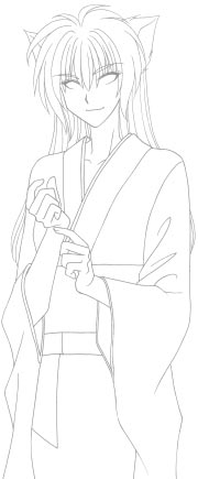 年賀状線画 年賀状線画