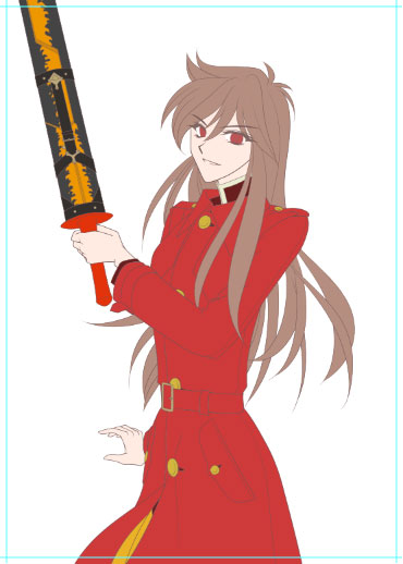 色を塗り始めた 色を塗り始めた