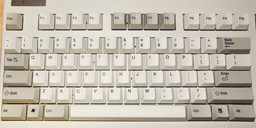 現状の我が家のキーボード(キー入替済み)